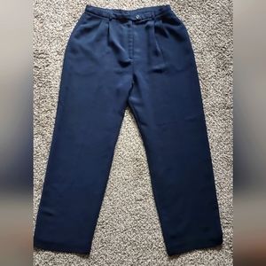 Worthington Navy Blue wide leg trousers, size 14